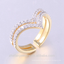 Los últimos diseños Couple Ring Gold Plating Wedding Rings